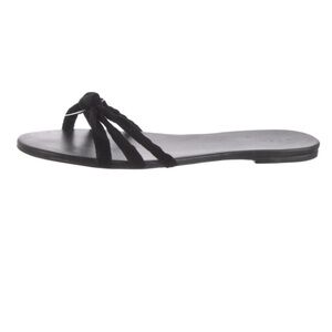 Doen Black Velvet Sandals